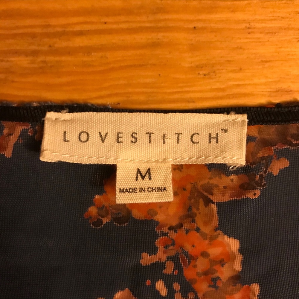 Lovestitch Boho Velvet Crop Top, EUC, M - Picture 6 of 14